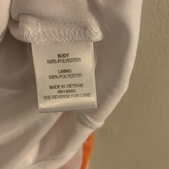 Signature by Robbie Bee paintstroke dress white 8P - Picture 4 of 6